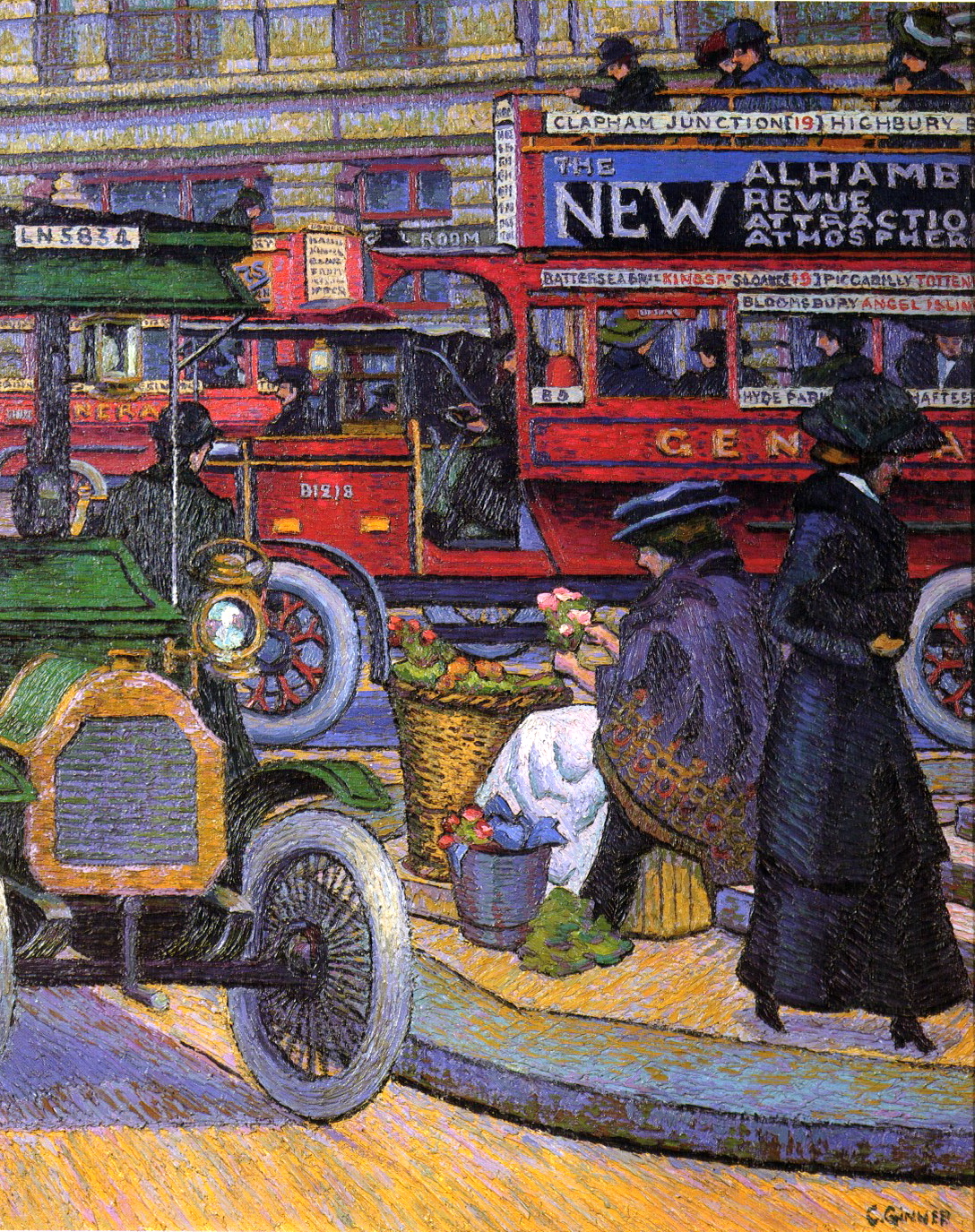 Charles Ginner, Picadilly Circus (click to enlarge)