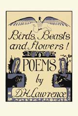 Lawrence's original artwork for the dust jacket of Birds, Beasts and Flowers. Source: blacksparrowbooks.com.