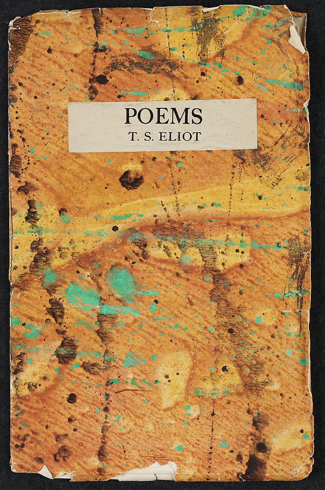 T. S. Eliot. Poems. Richmond: Hogarth Press, 1919. Source: Mortimer Rare Book Room, Smith College