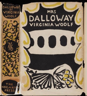 Woolf, Virginia and Vanessa Bell (Illustrator). 'Mrs. Dalloway'. Richmond: Hogarth Press, 1925. Source: Beinecke Rare Book and Manuscript Library, Yale University. http://beinecke.library.yale.edu/dl_crosscollex/brbldl/oneITEM.asp?pid=2014006&iid=1058717&srchtype=